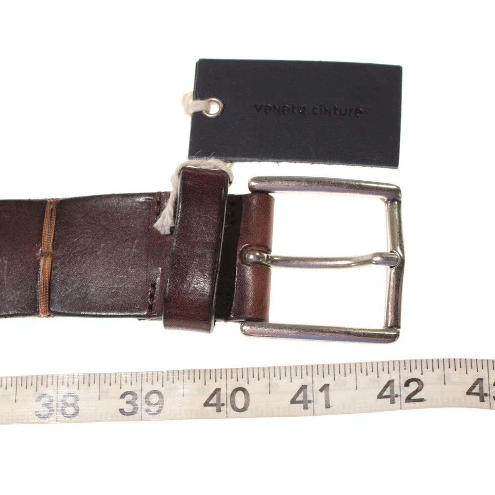 Veneta Cinture NWT Classic Belt Size 90 (US 34) in Brown Leather Made in Italy